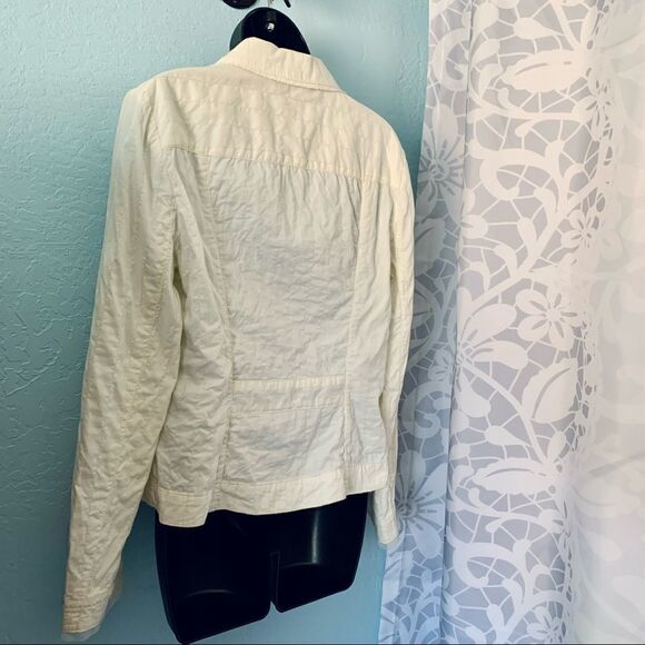 Bandolino Cream Cropped Blazer Jacket Size 10 - Picture 13 of 14